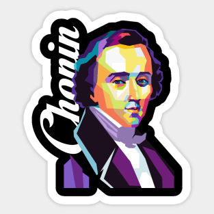 Chopin popart Sticker